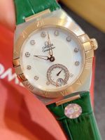 Omega Constelllation 34MM Diameter Senda 18K Mechanical Movement Lady Gold Bezel Watch